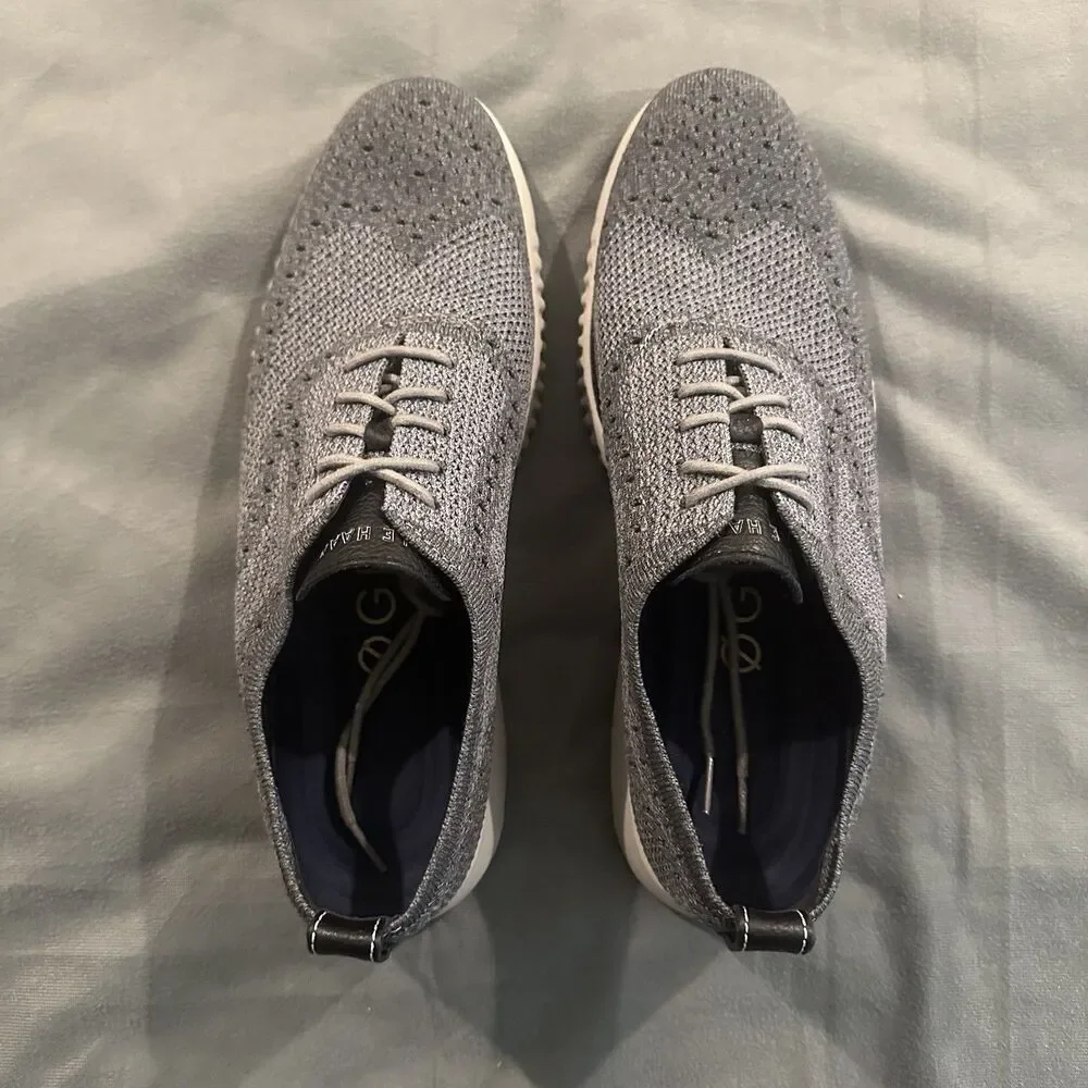 Cole Haan 2.Zerogrand Stitchlite Wingtip Oxford Shoes Mens 11.5 M Knit C27565